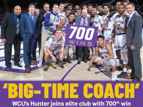 A life in coaching: WCU’s Hunter earns career 700th win