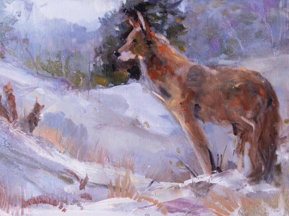 “Red Wolf” by Sarah Sneeden.