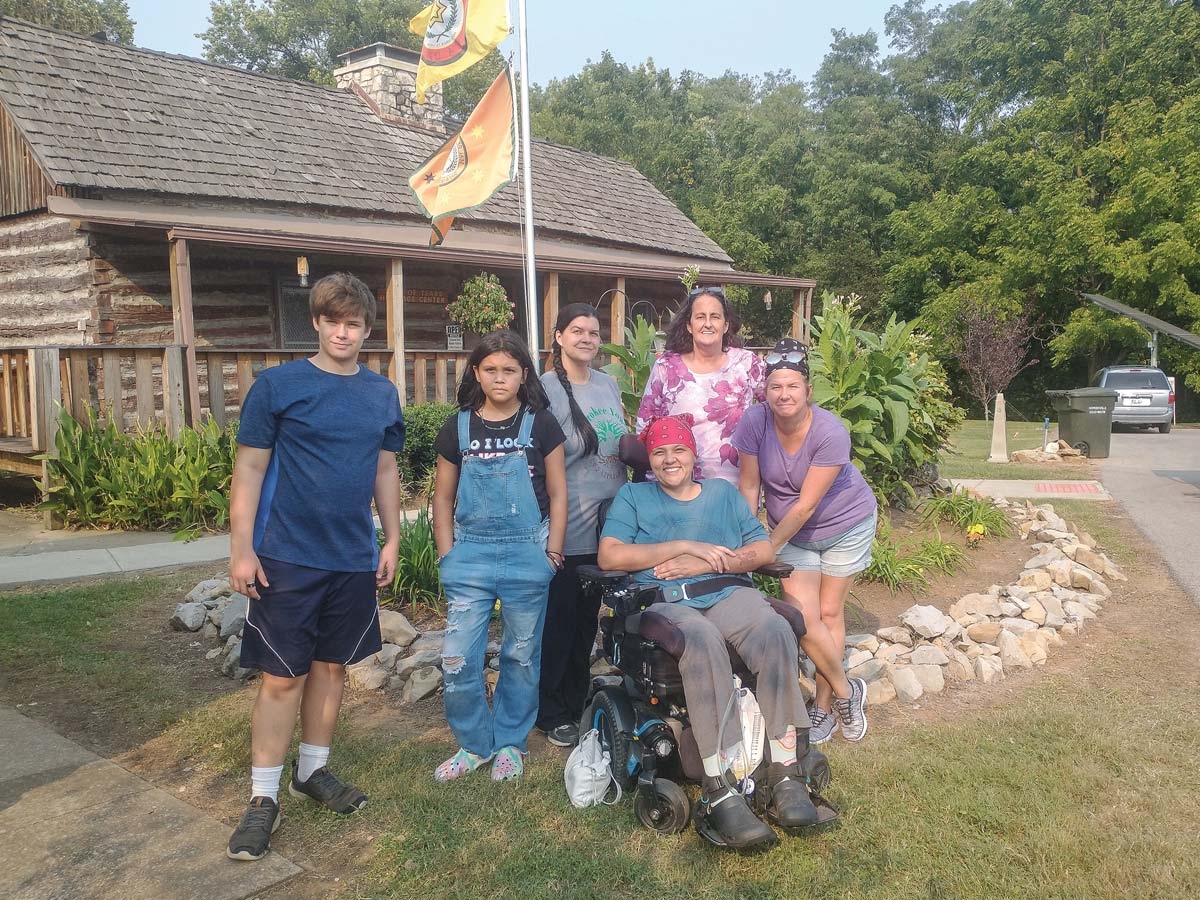 Maranda Bradley and her crew pose for a picture at the Trail of Tears Heritage Center in Hopkinsville, Kentucky. Donated photo