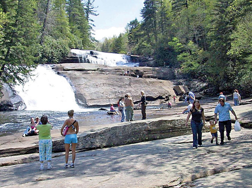 DuPont State Recreational Forest is popular for its abundant trails and waterfalls. File photo