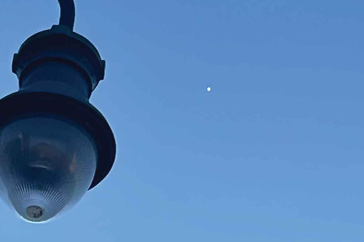 The Chinese balloon soars over downtown Waynesville Saturday, Feb. 4. Scott McLeod photo