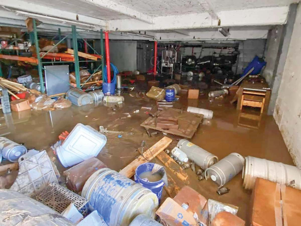 Last summer’s flooding wrought by Tropical Storm Fred severely damaged BearWaters’ basement. Kevin Sandefur photo