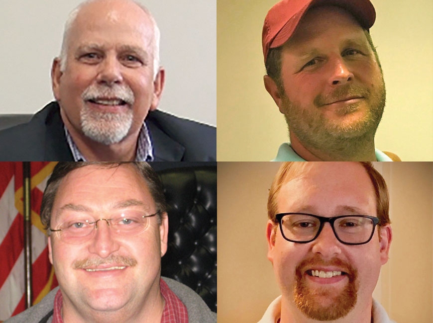 Clockwise, from top left: Roger Parsons, Kenneth Parton, Robert Lowe and Phillip Carson.