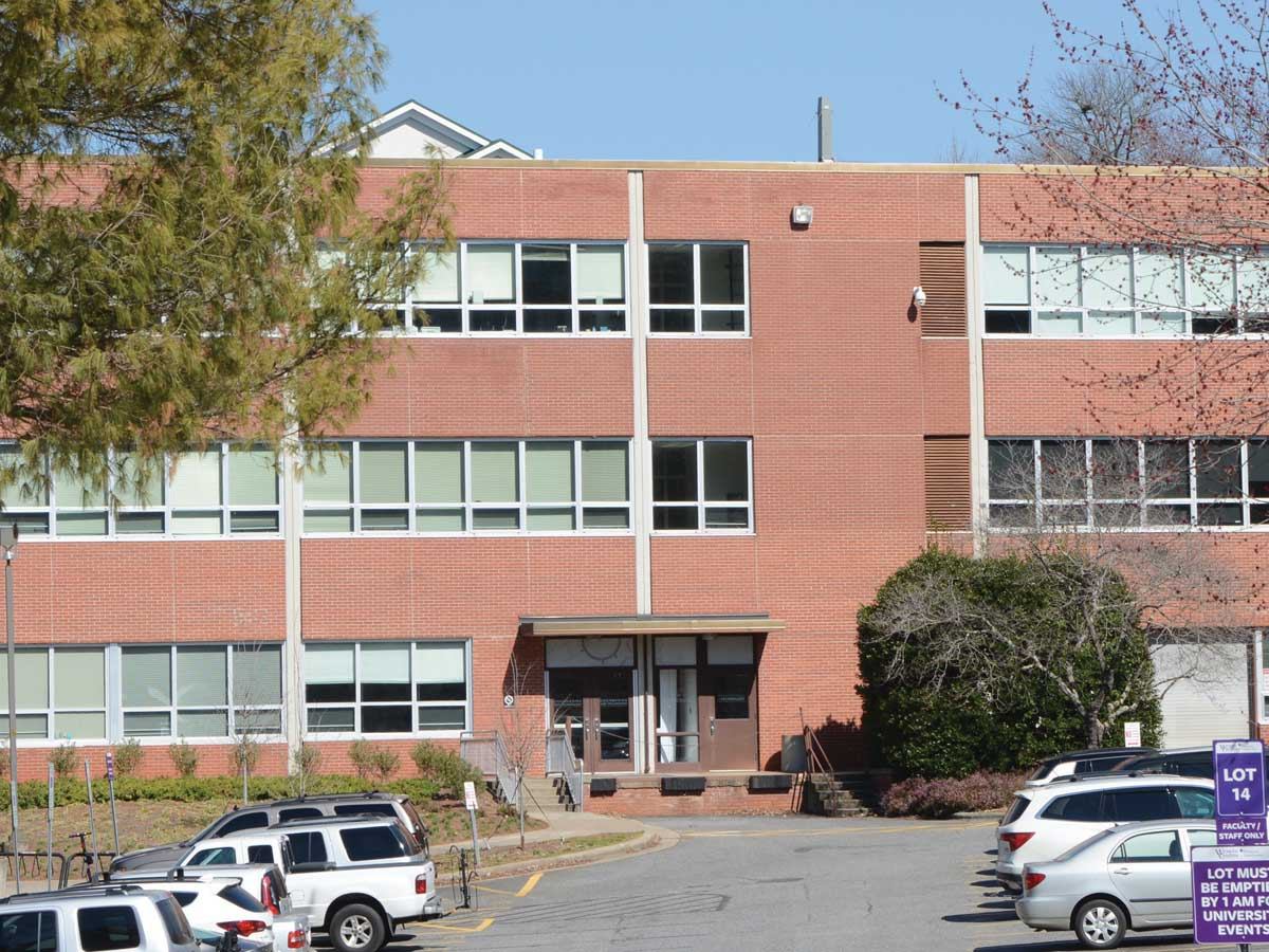 Built in 1968, the Belk Building, where the College of Engineering and Technology is currently housed, is no longer adequate for a 21st-century engineering program, Western Carolina University administrators say. Holly Kays photo