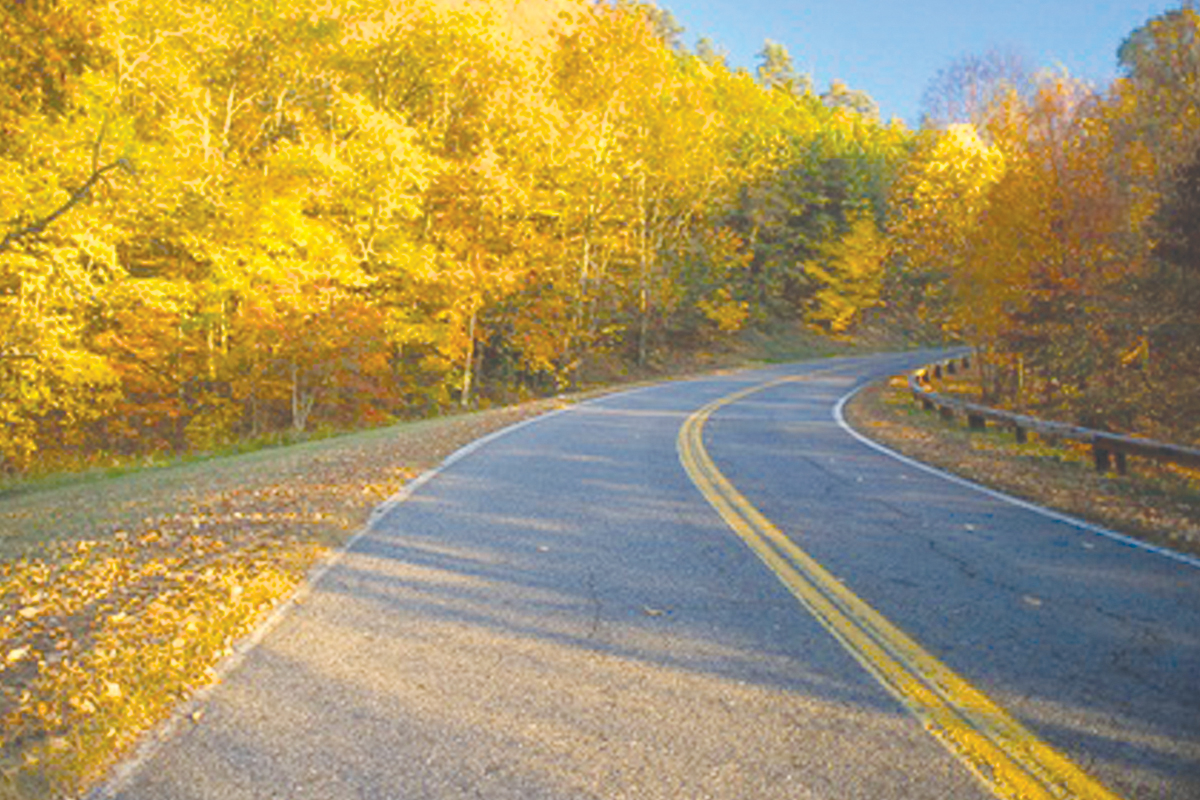 The 469-mile Blue Ridge Parkway passes through 29 counties. File photo