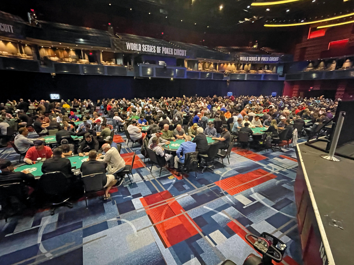 A look at the massive crowd at the beginning of play for Flight A in the Monster Stack event. Kyle Perrotti photo