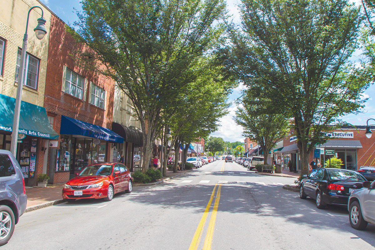 Thousands of tourists visit downtown Waynesville each year. File photo