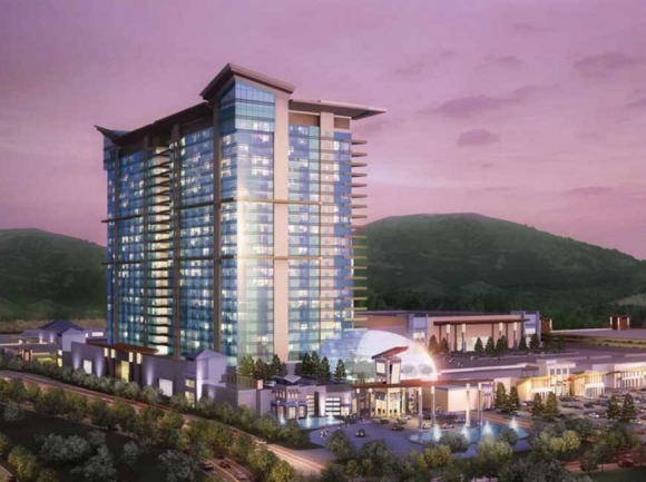 A rendering of the proposed Catawba Indian Nation casino.