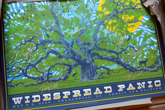 The Widespread Panic auction poster. Garret K. Woodward photo