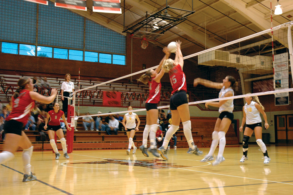 Volleyball is one of several sports popular among MEC students.
