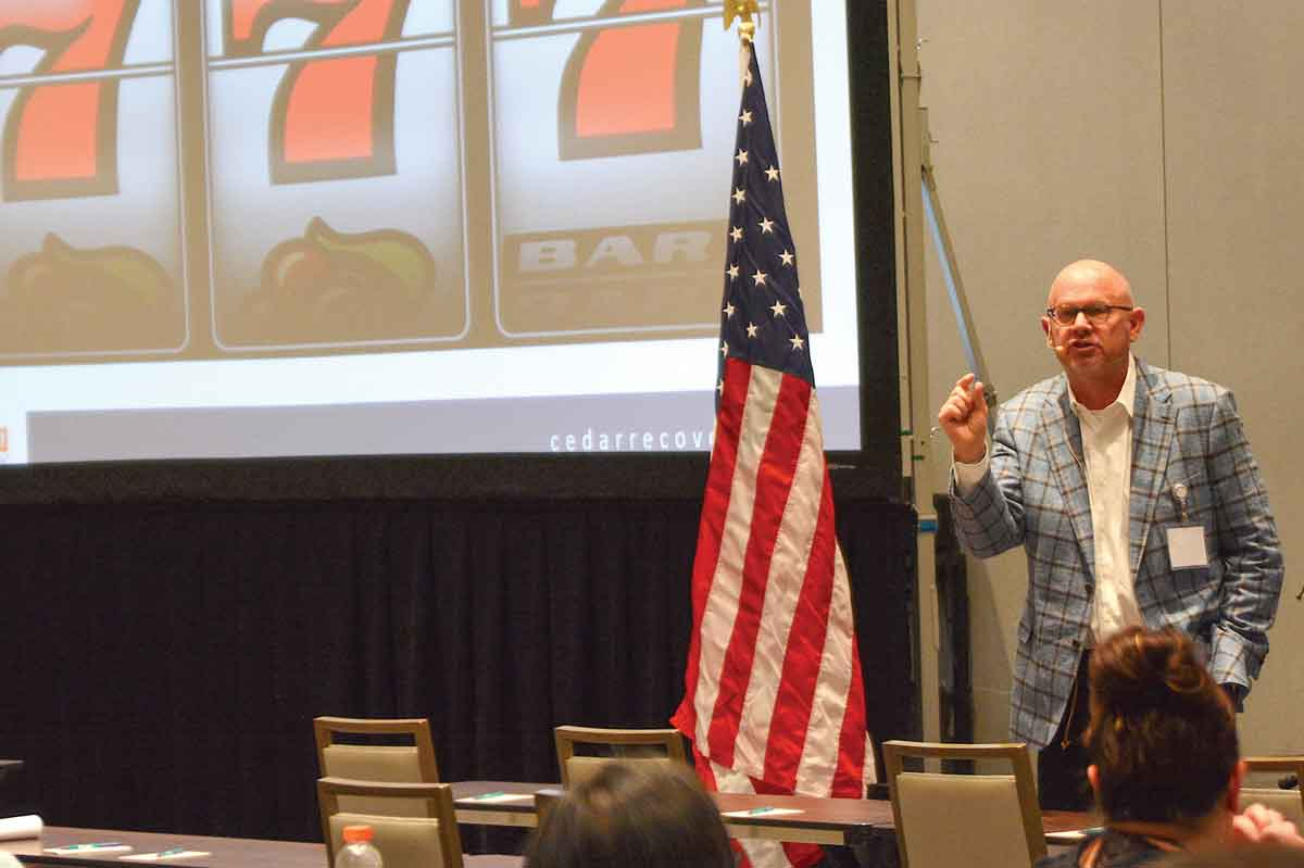 Dr. Stephen Loyd delivers the keynote address Thursday, March 23. Holly Kays photo