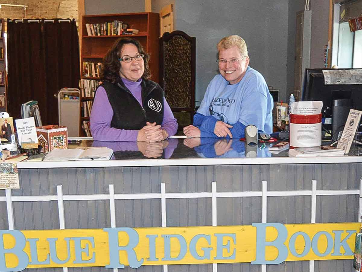 Co-owners of Blue Ridge Books, Allison Lee (left) and Jo Gilley (right) are celebrating 15 years in business. Hannah McLeod photo