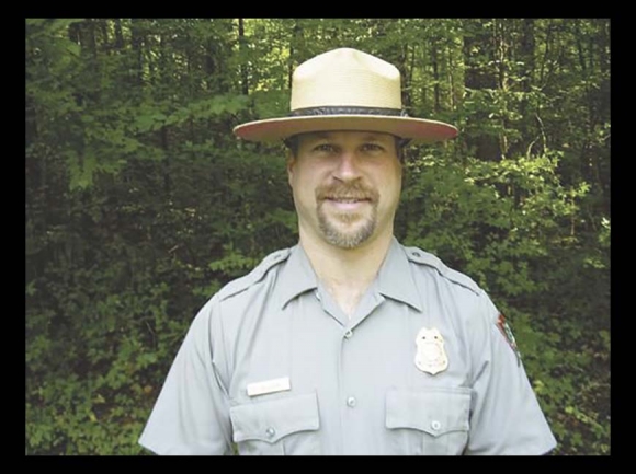 Greg Wozniak appears in a 2009 photograph published in The Saratogan following his selection as chief ranger of Saratoga National Historical Park in New York, previous to his tenure on the Blue Ridge Parkway. Photo courtesy The Saratogan