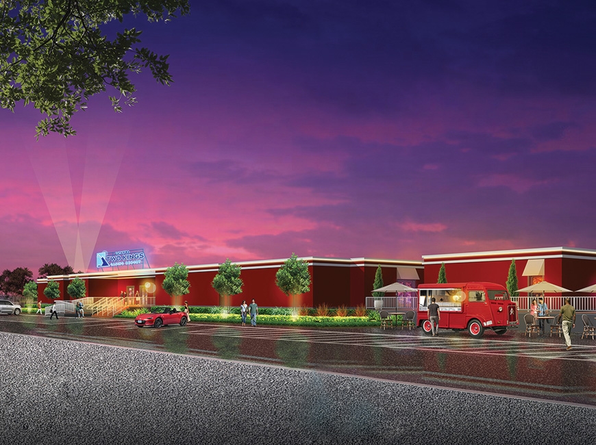 This rendering shows the temporary casino facility the Catawba Indian Nation expects to open in Kings Mountain this summer. 