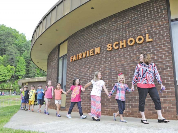 Fairview School is one of four K-8 schools in Jackson County. Some parents would like to see sixth- through eighth-graders together in a middle school instead. Donated photo