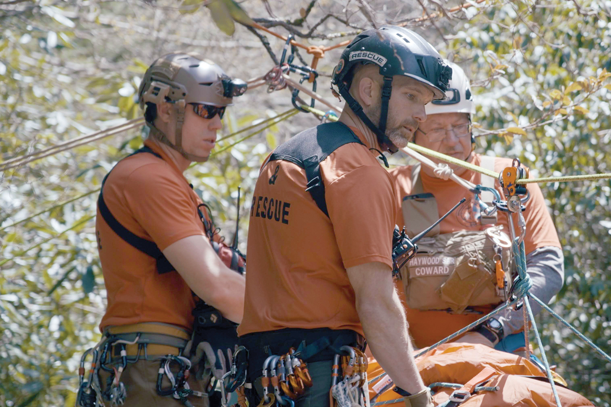 An image from the ‘Safe and Found’  documentary shows the Haywood County Search and Rescue Team in action. Jester Wallis Productions photo
