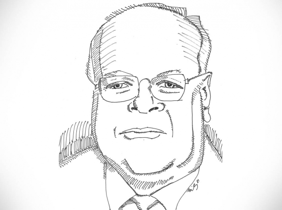 Karl Rove. Andy Bailey illustration