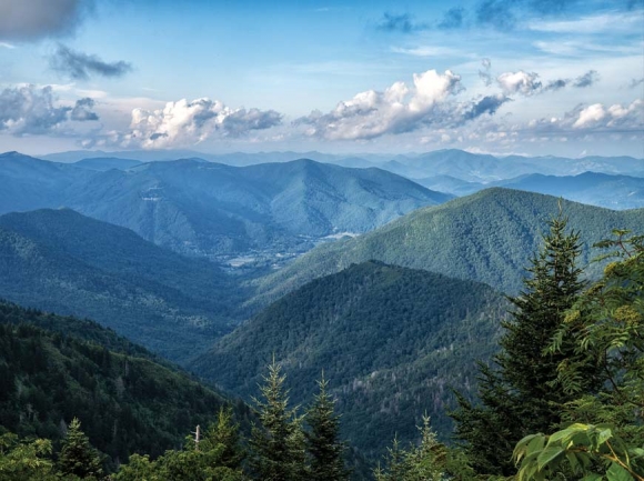 Thanks to ongoing conservation efforts, many of the peaks and mountainsides surrounding Maggie Valley are conserved. Val Keefer photo