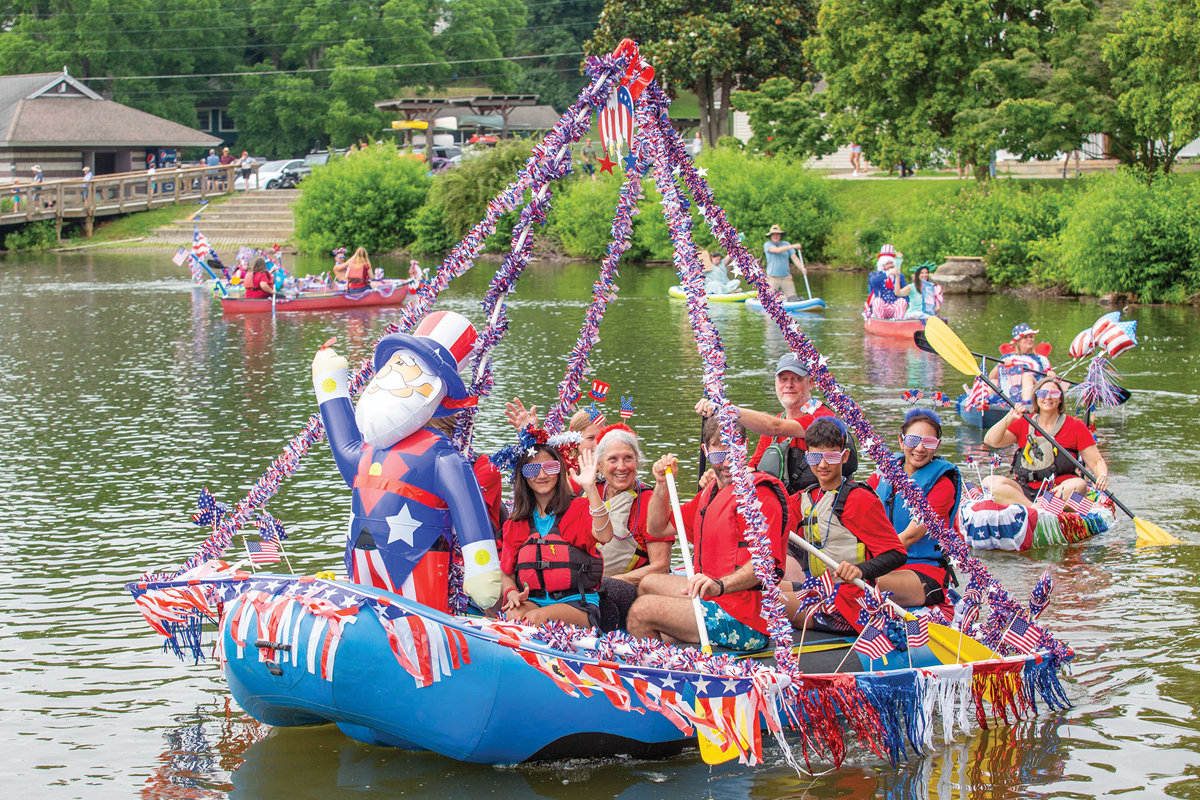 Join the Independence Day water parade at Lake Junaluska