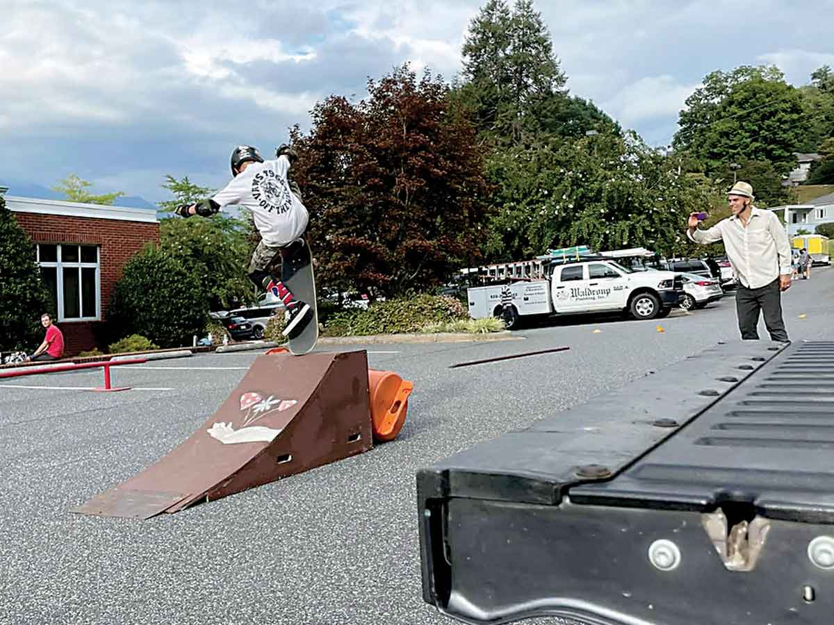 Skaters raised money for the Jackson County Skatepark at the Sylva Skate Jam Saturday, Sept. 3. Jared Lee photo