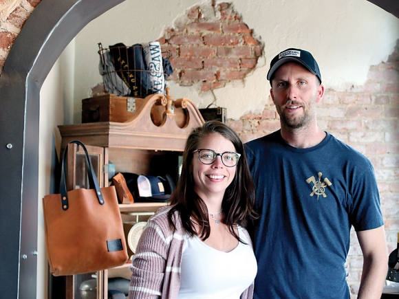 Courtney and Spencer Tetrault established Axe &amp; Awl Leatherworks six years ago as an online business. Now, they are pursuing a much-anticipated dream of opening a storefront in downtown Waynesville. Michelle Harris photo