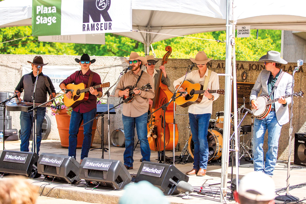Upstream Rebellion recently played at Merlefest. 