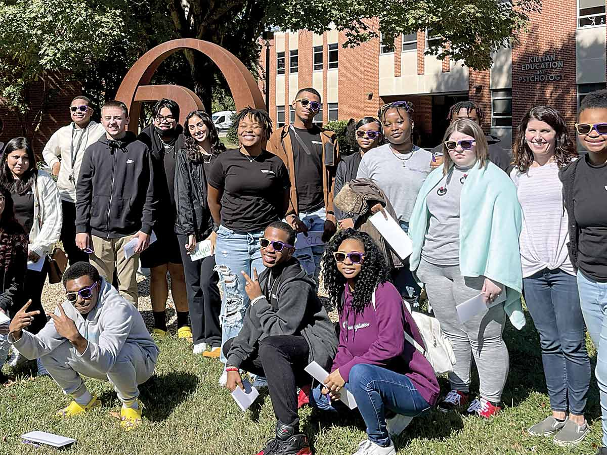 Students from Statesville High School visited Western Carolina University in October as part of the Students to Teachers Through Educator Pathways (STEP) program, a partnership between WCU and Statesville High School to help recruit students from diverse backgrounds into the teaching profession. Donated photo