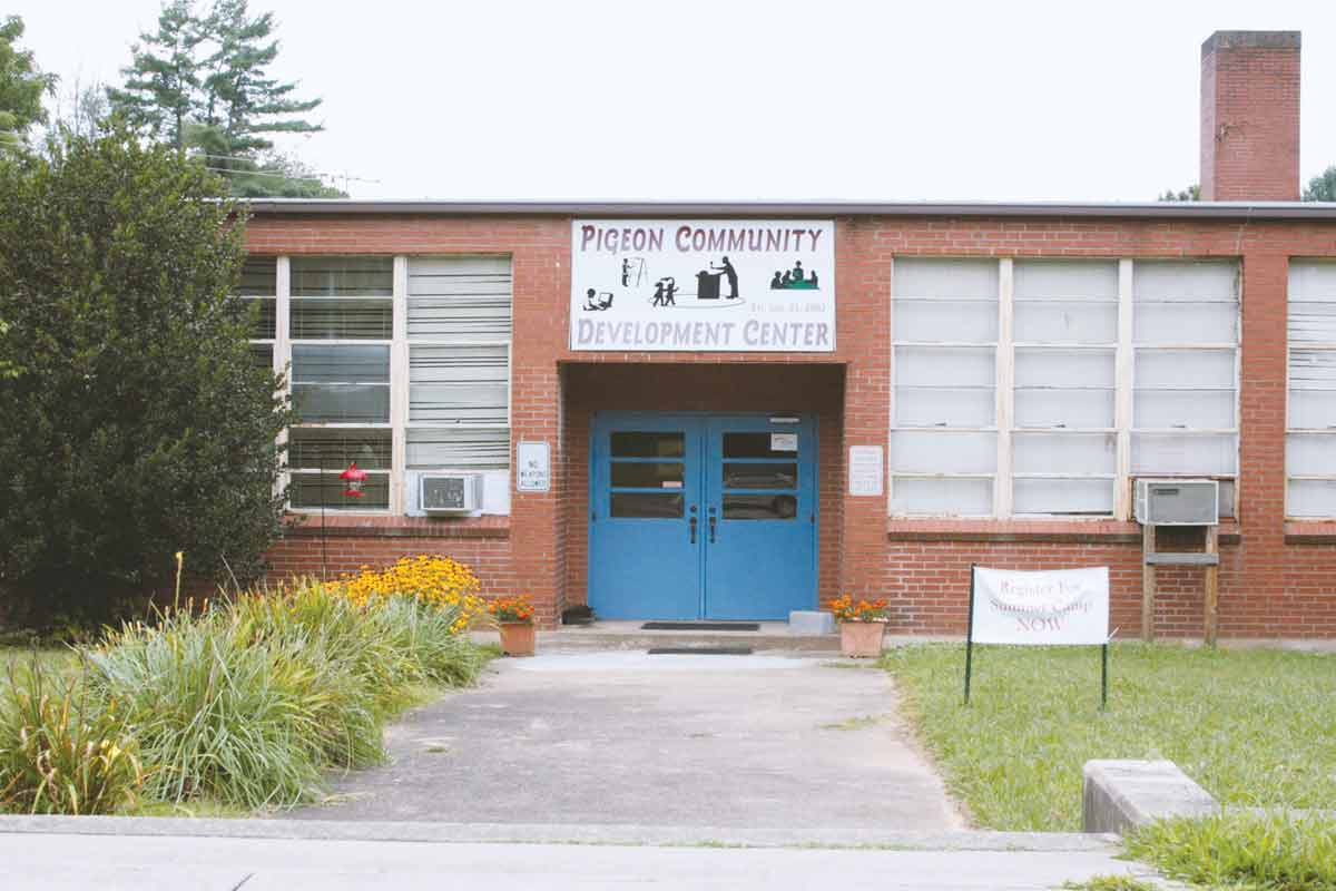 Since 1957, the old Pigeon Street school has served a marginalized component of the community. 