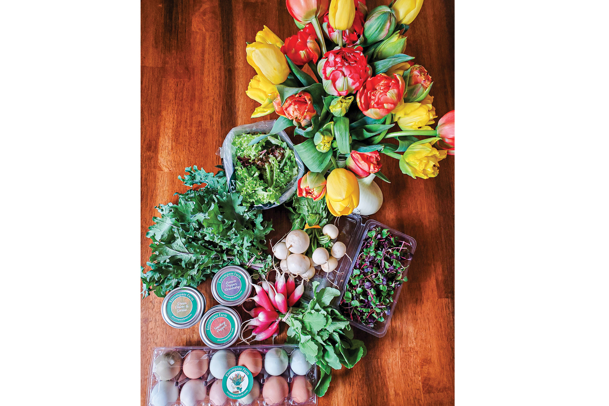 A CSA box from Encompass Farm contains a variety of produce. ASAP photo 