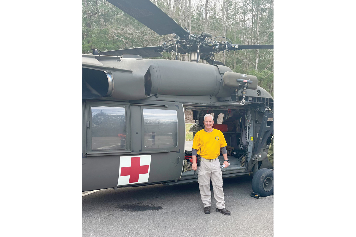 Bill Gober attributes much of his enthusiasm for the park’s search and rescue efforts to his own brush with danger in 2015, when he experienced a heart attack on Laurel Falls Trail and had to call in his own rescue. Bill Gober photo