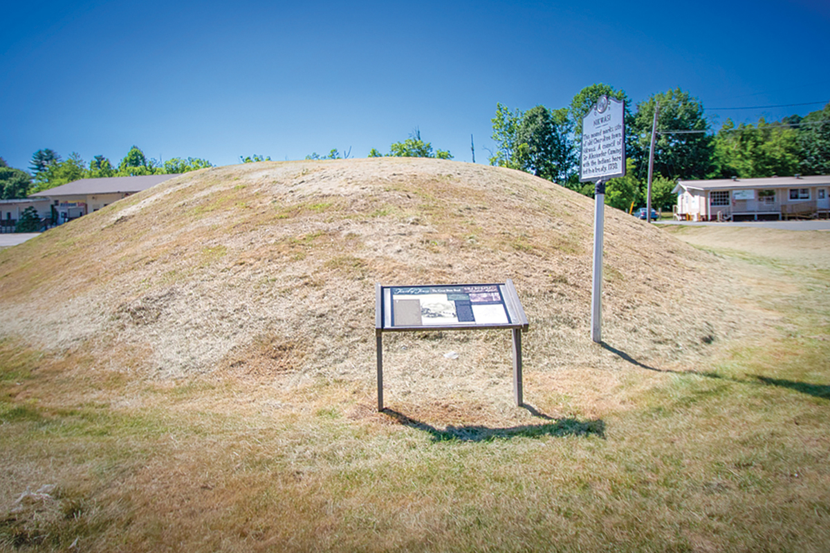 The Nikwasi Mound is likely over 1,000 years old. 