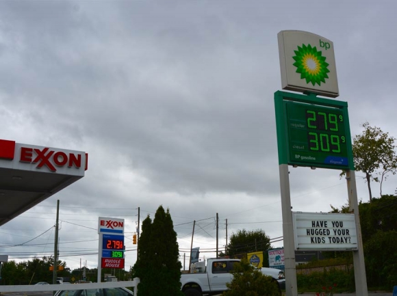 Gas prices in Haywood County remained consistent throughout Hurricane Florence. Cory Vaillancourt photo