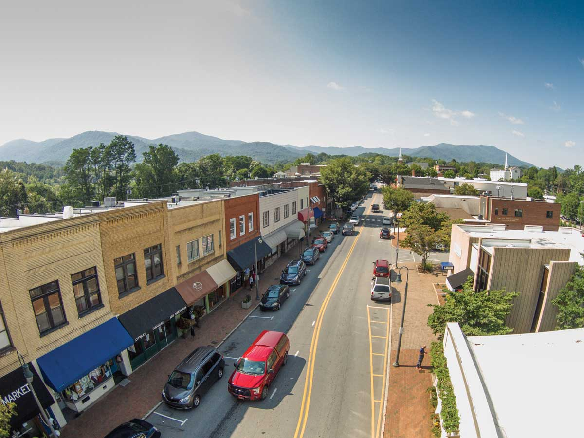 Downtown Waynesville.