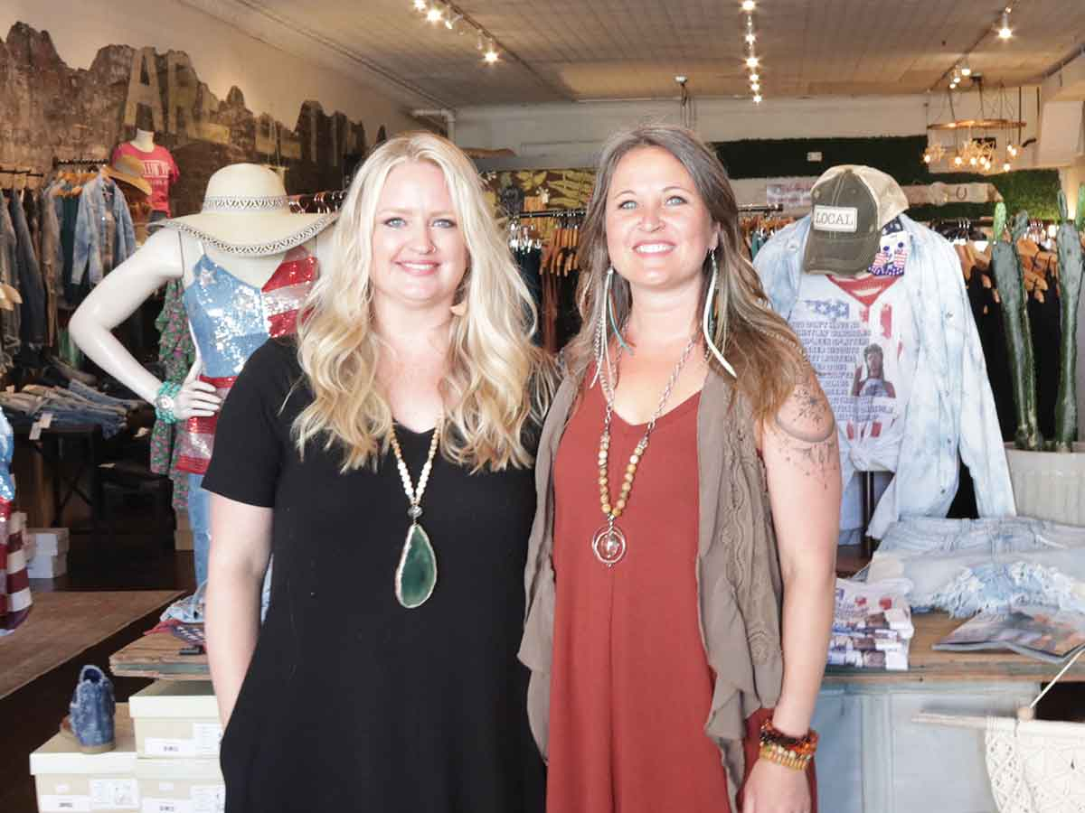 Soul Sisters Depot owners Haley Gaylord, left, and Chelsea Ramsey have found success with their eclectic shop. Michelle Harris photo