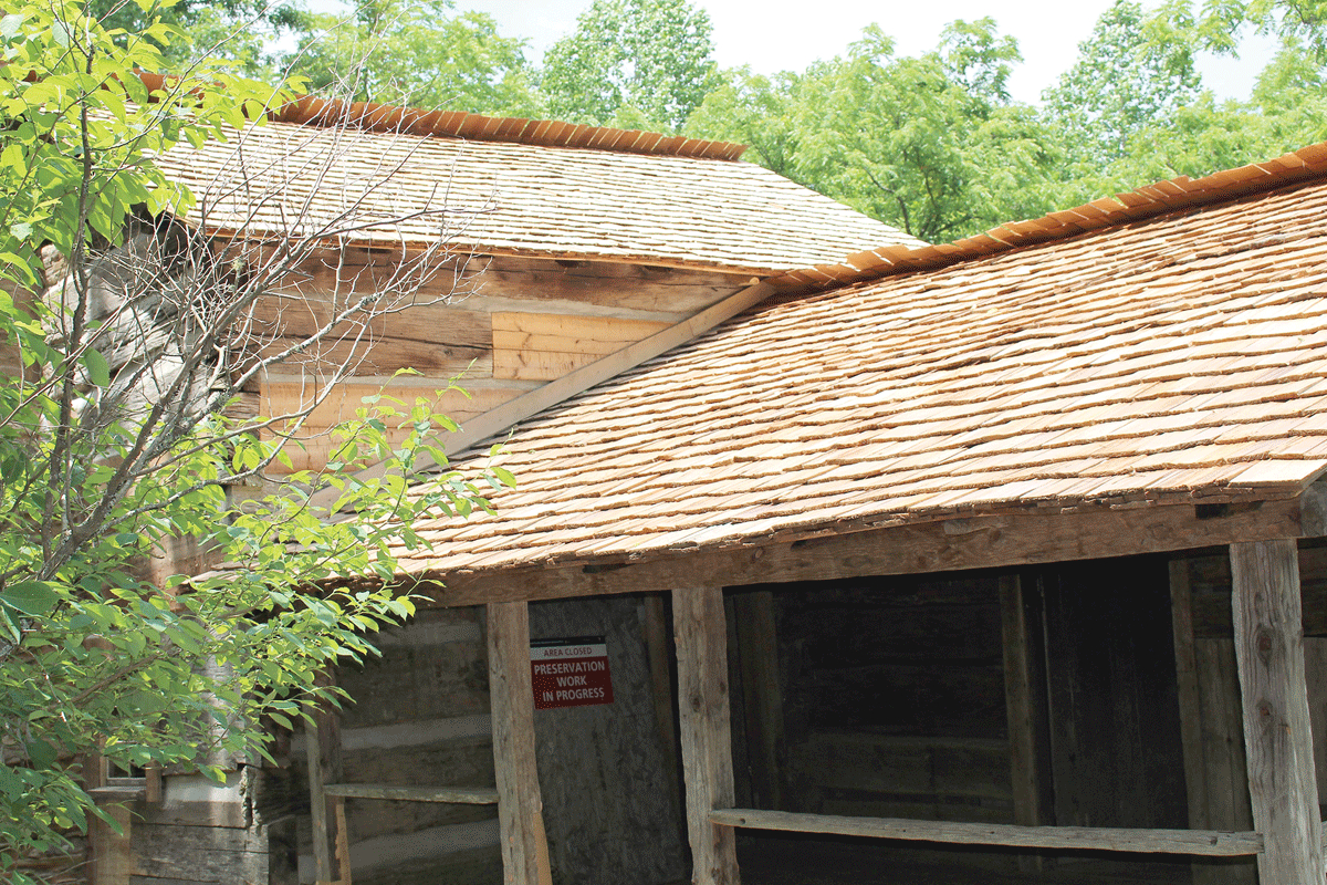 The project included replacing portions of the roof. NPS photo