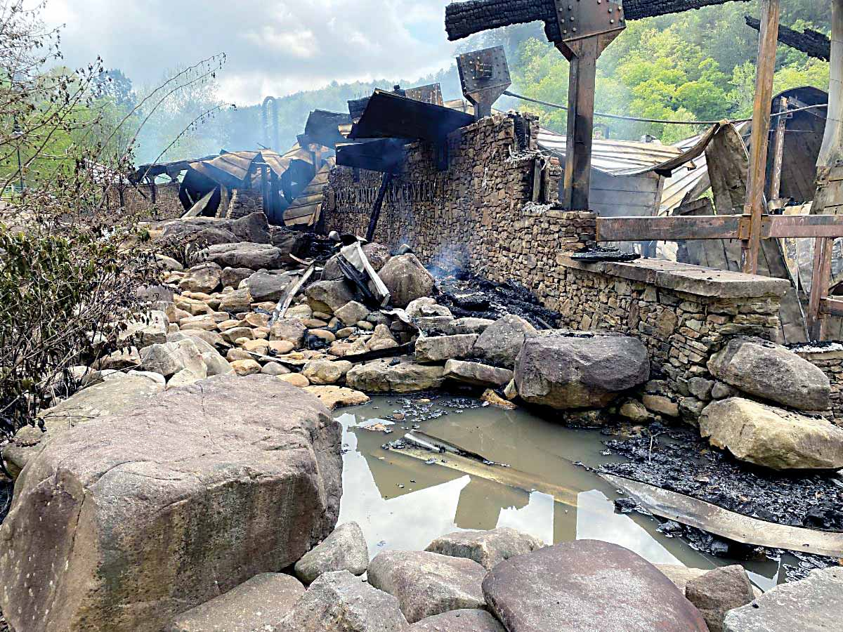 The Ocoee Whitewater Center building was destroyed in an April 26 fire. USFS photo
