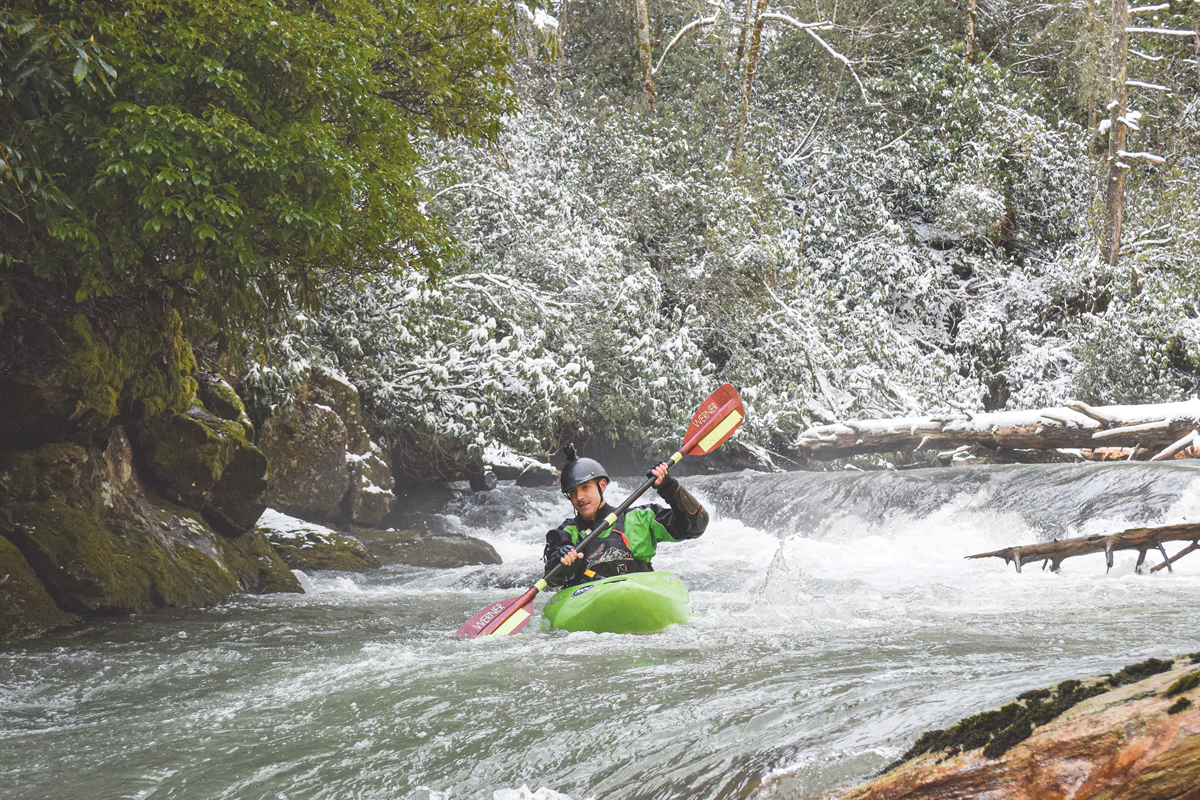 When flows are high, the Upper Chattooga River offers a fun ride to advanced paddlers. Kevin Colburn photo