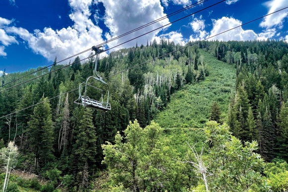 Rosebud&#039;s Heaven trail in Park City, Utah. Garret K. Woodward photo