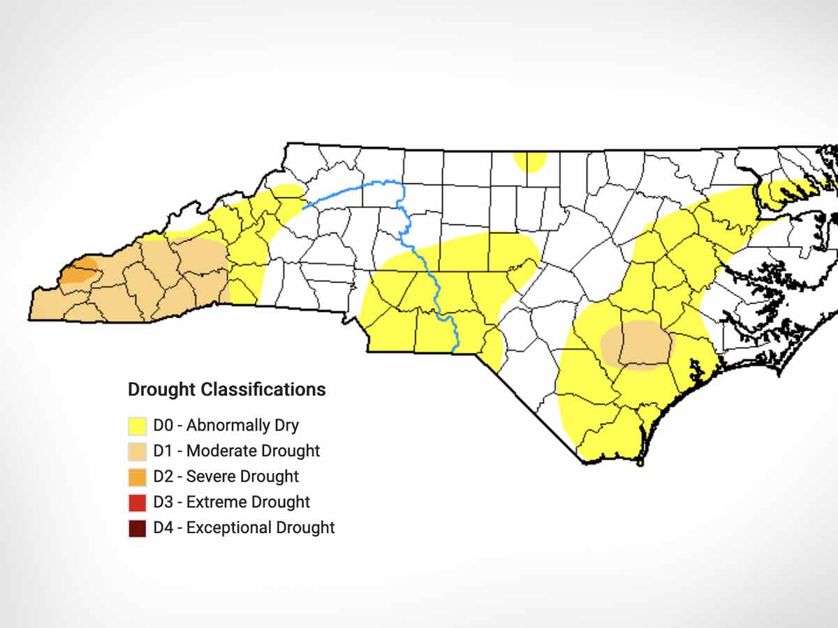 Drought maps are released every Thursday at ncdrought.org. N.C. Drought Advisory Council map
