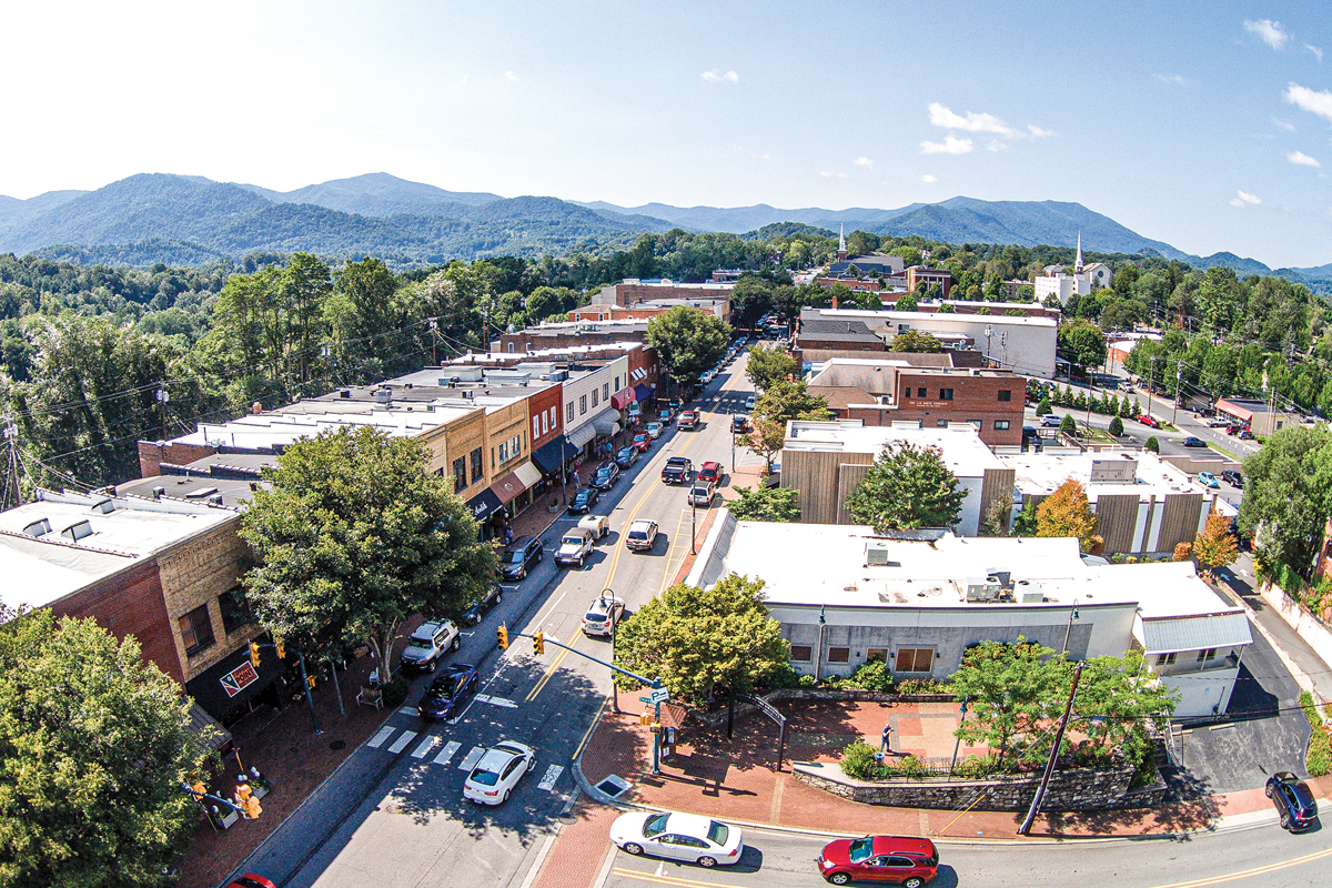 Downtown Waynesville.