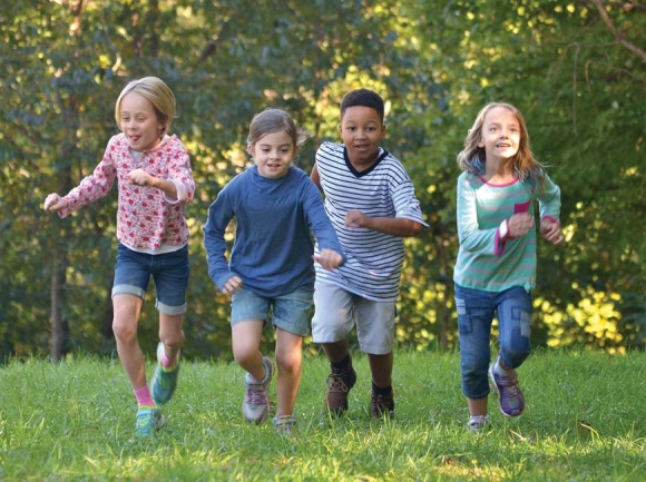 Kids get running outside. Donated photo 