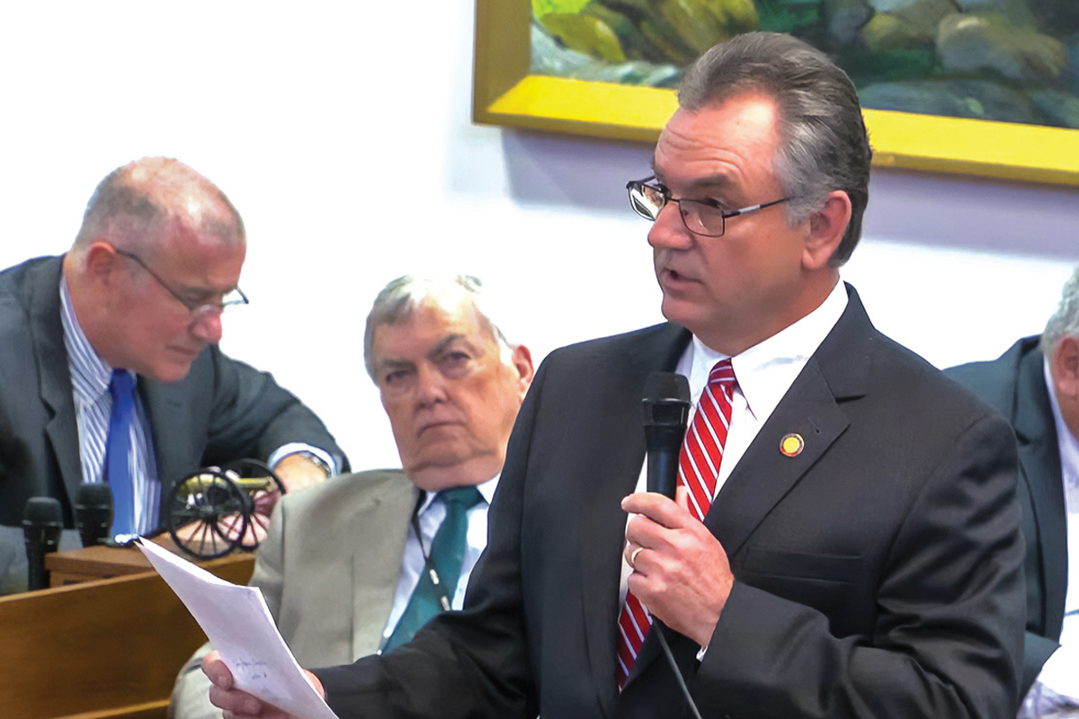 Rep. Karl Gillespie has a plan to axe restrictions on timber trade. NCGA photo