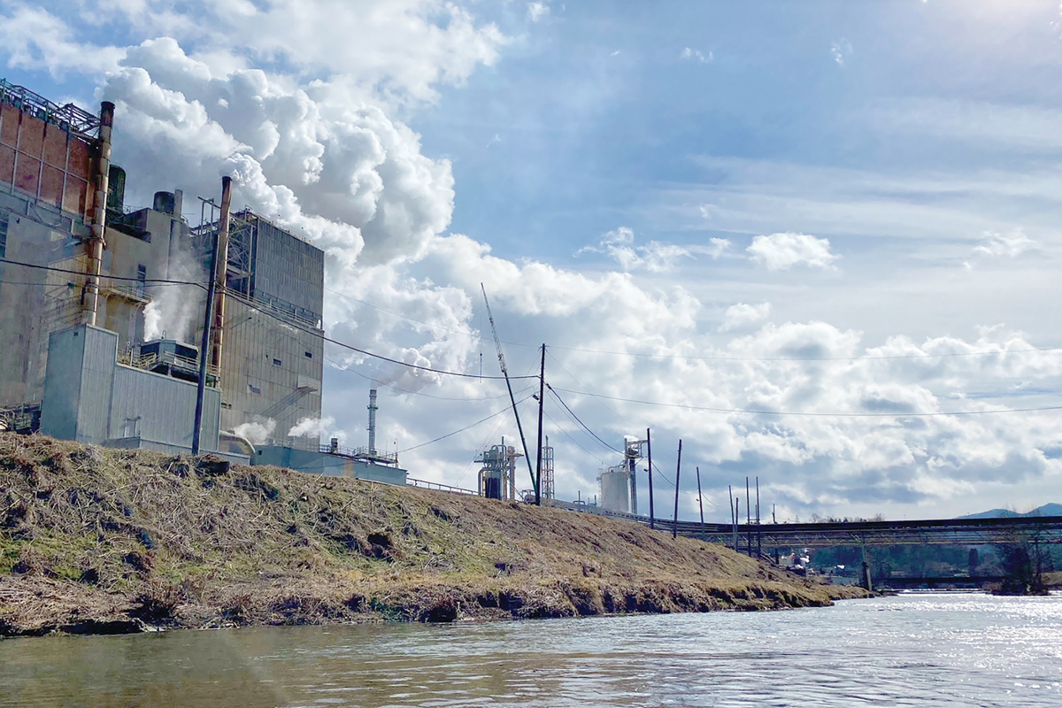 Surface water spills on the Pigeon River near Canton’s shuttered paper mill have been the EPA’s focus. File photo 