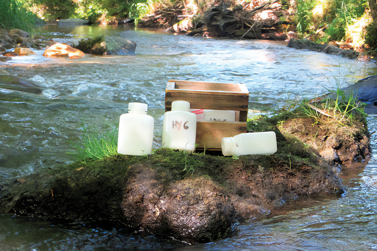 Volunteers collect water samples from assigned sites the second Saturday of each month as close to noon as possible. 