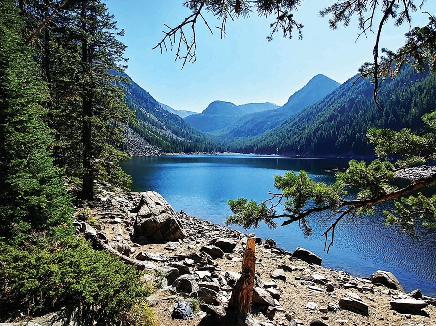 Lava Lake in Big Sky, Montana. (photo: Garret K. Woodward)