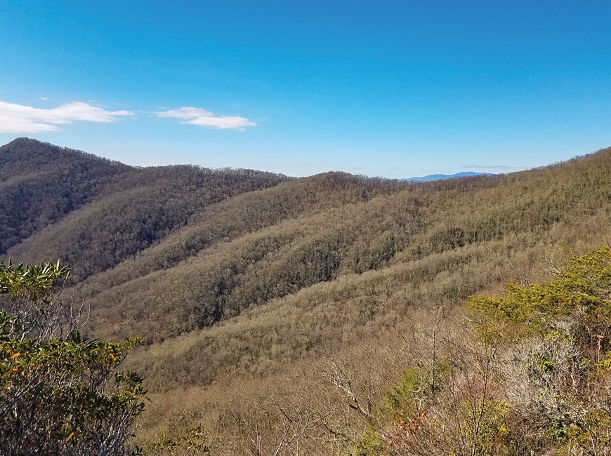 The 250 acres Mainspring Conservation Trust hopes to protect includes much of the immediate view from Pinnacle Rock. Mainspring photos 