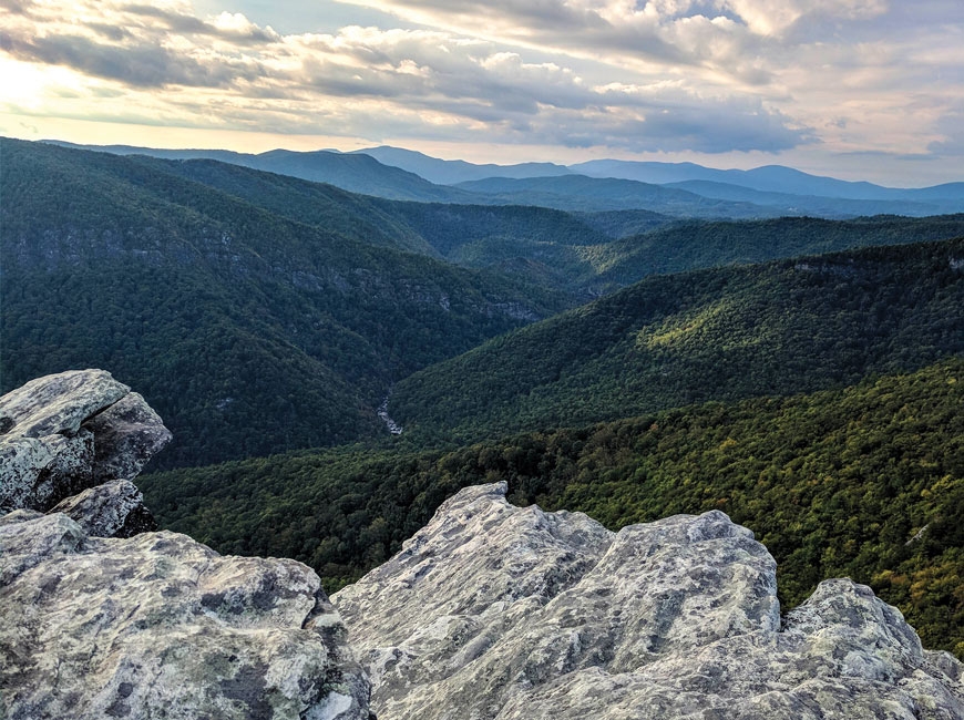 The newly conserved property offers a stunning view of Linville Gorge. Nicky Doty photo