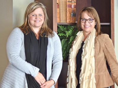 Sylva attorneys Aggie Guy (left) and Kim Carpenter have been working together since 2007. Holly Kays photo