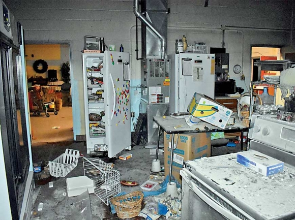 Vandals broke into the Pigeon Community Multicultural Development Center on Feb. 25 and destroyed at least $2,500 worth of food. Donated photo