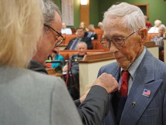 Local World War II vet honored